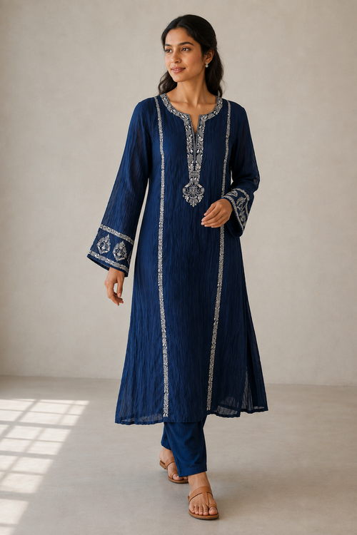 Dia Mul Chanderi set