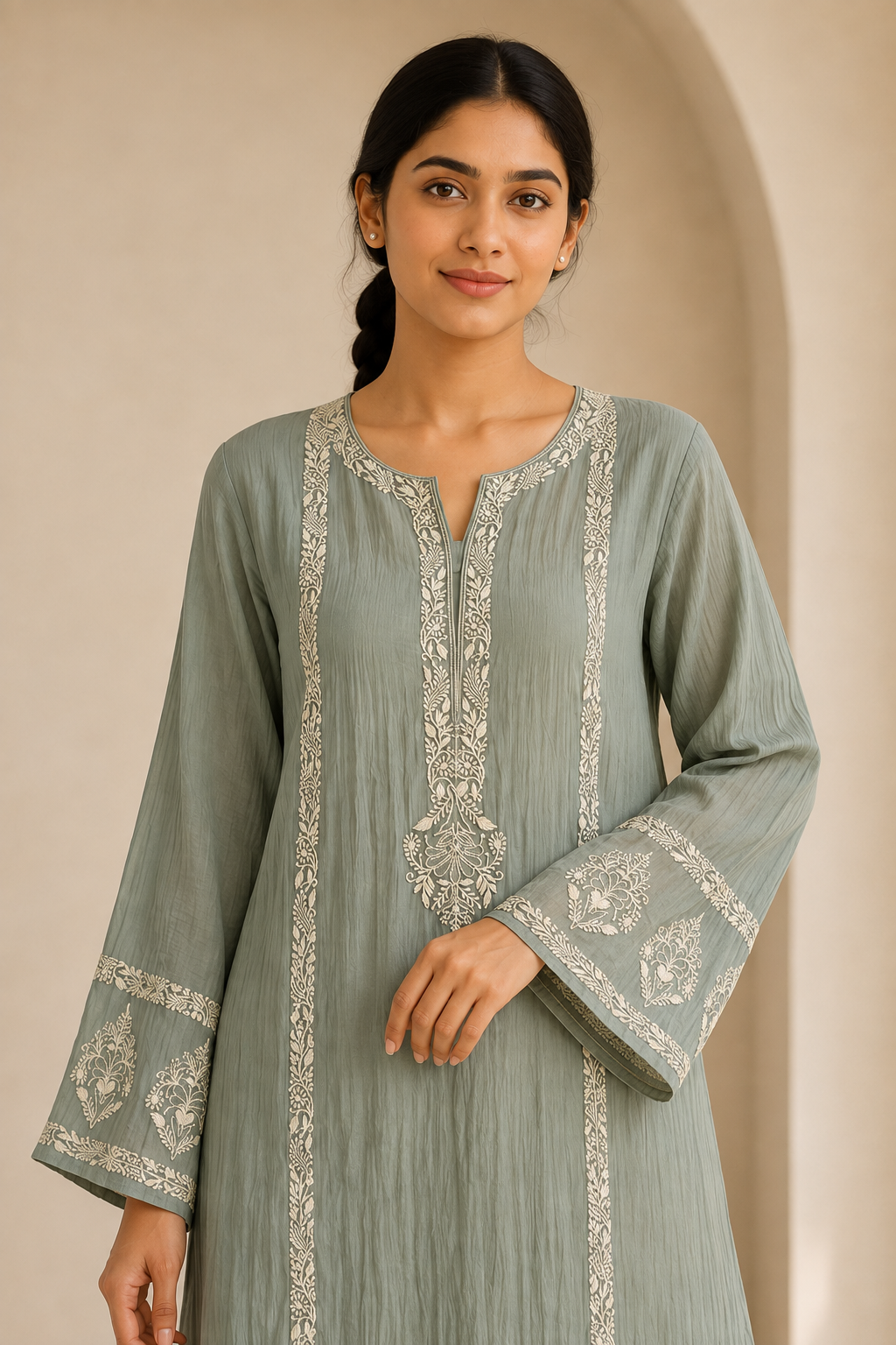 Dia Mul Chanderi set