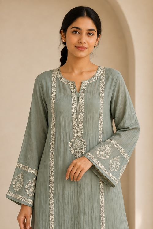 Dia Mul Chanderi set