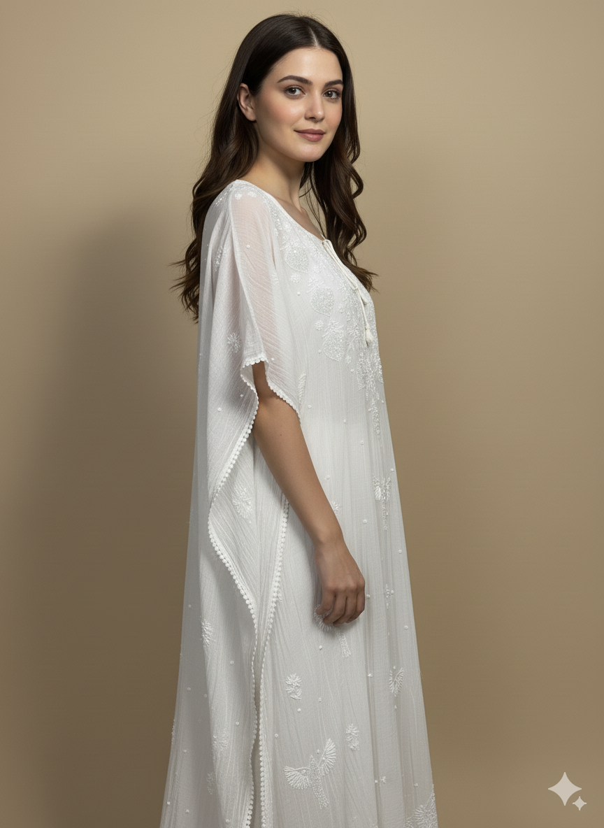 Kaftaan with Cutdana and Moti work