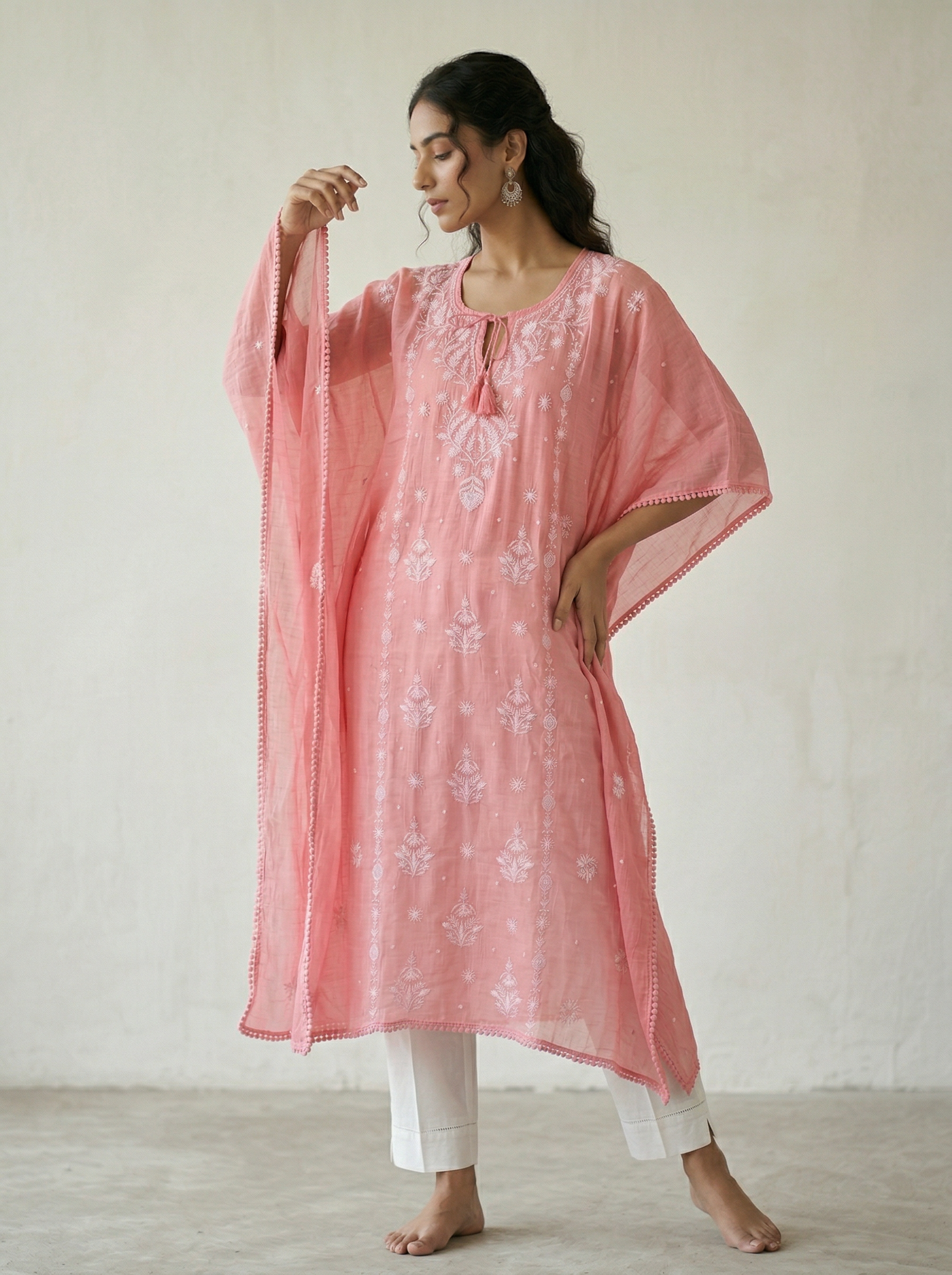 Kaftaan with Cutdana and Moti work