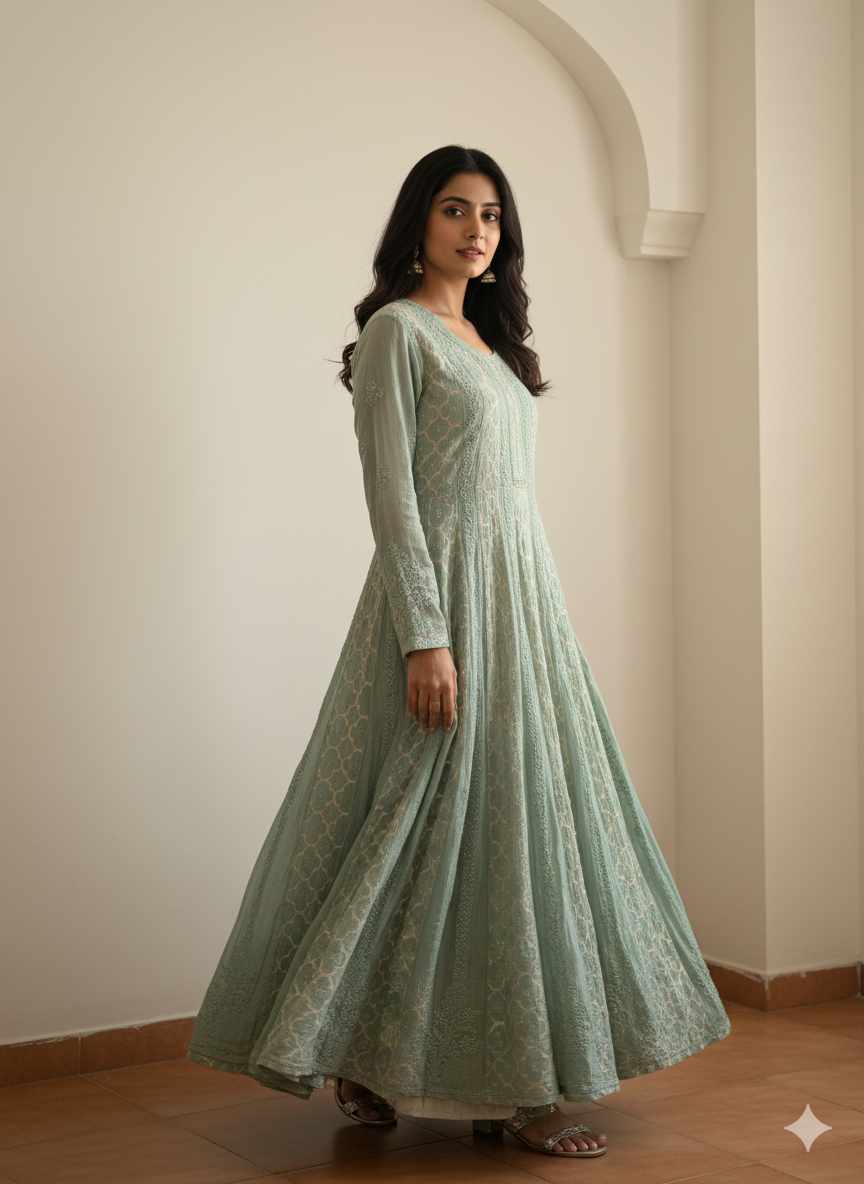 Khwaab Brocade A-line kurti