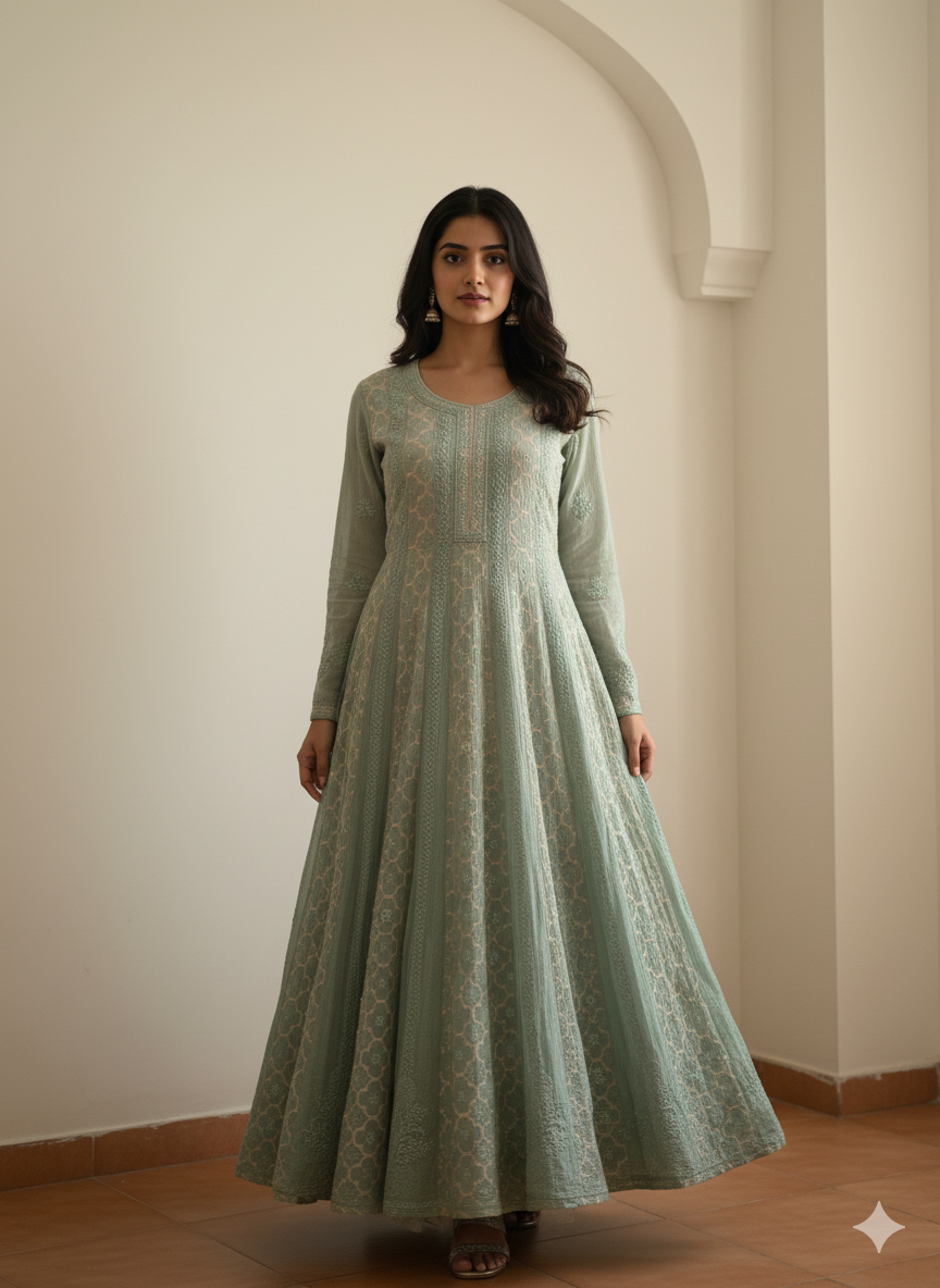 Khwaab Brocade A-line kurti