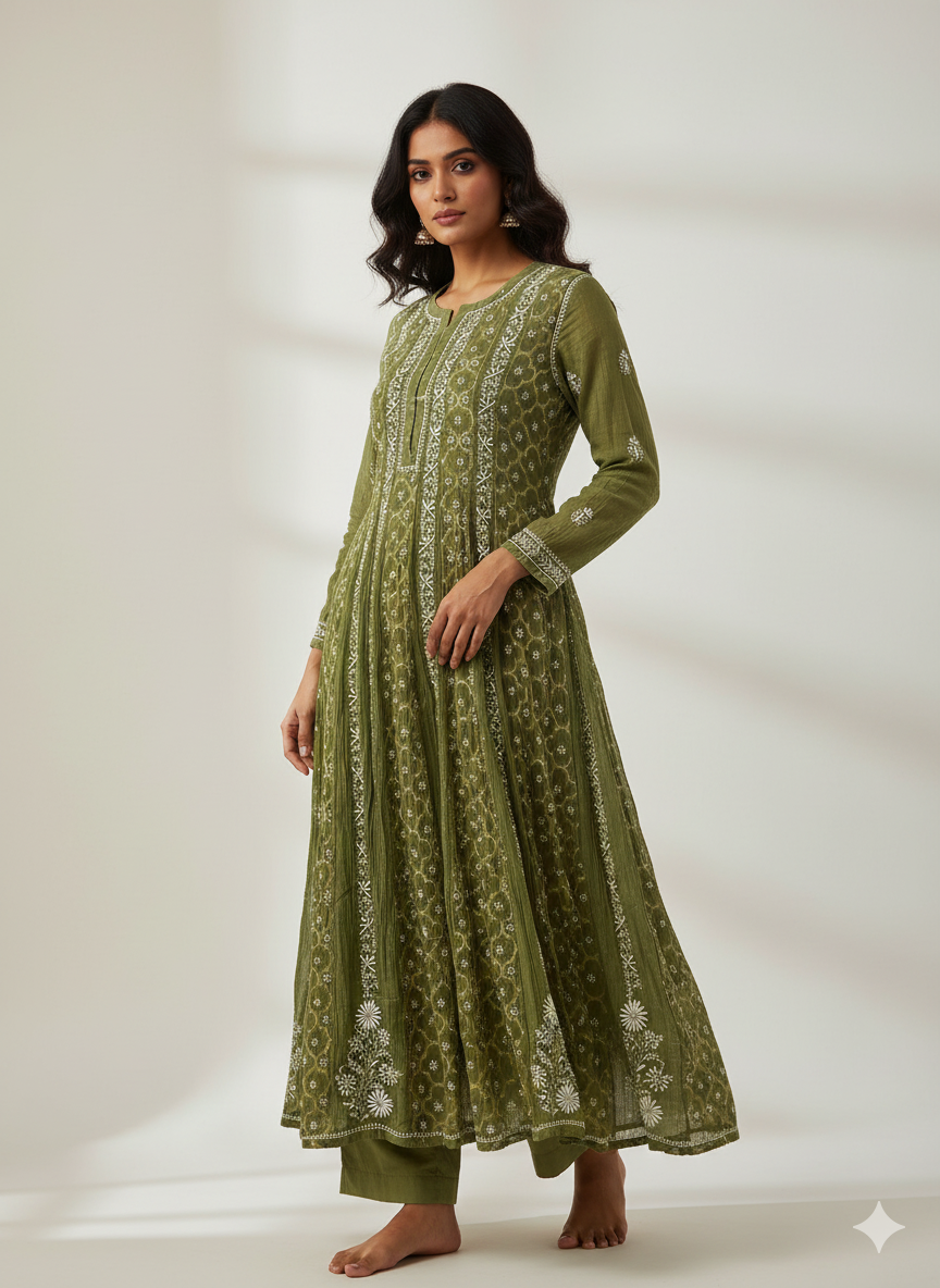 Khwaab Brocade A-line kurti