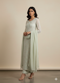 Gerorgette Kurti & Dupatta with Mukaish work