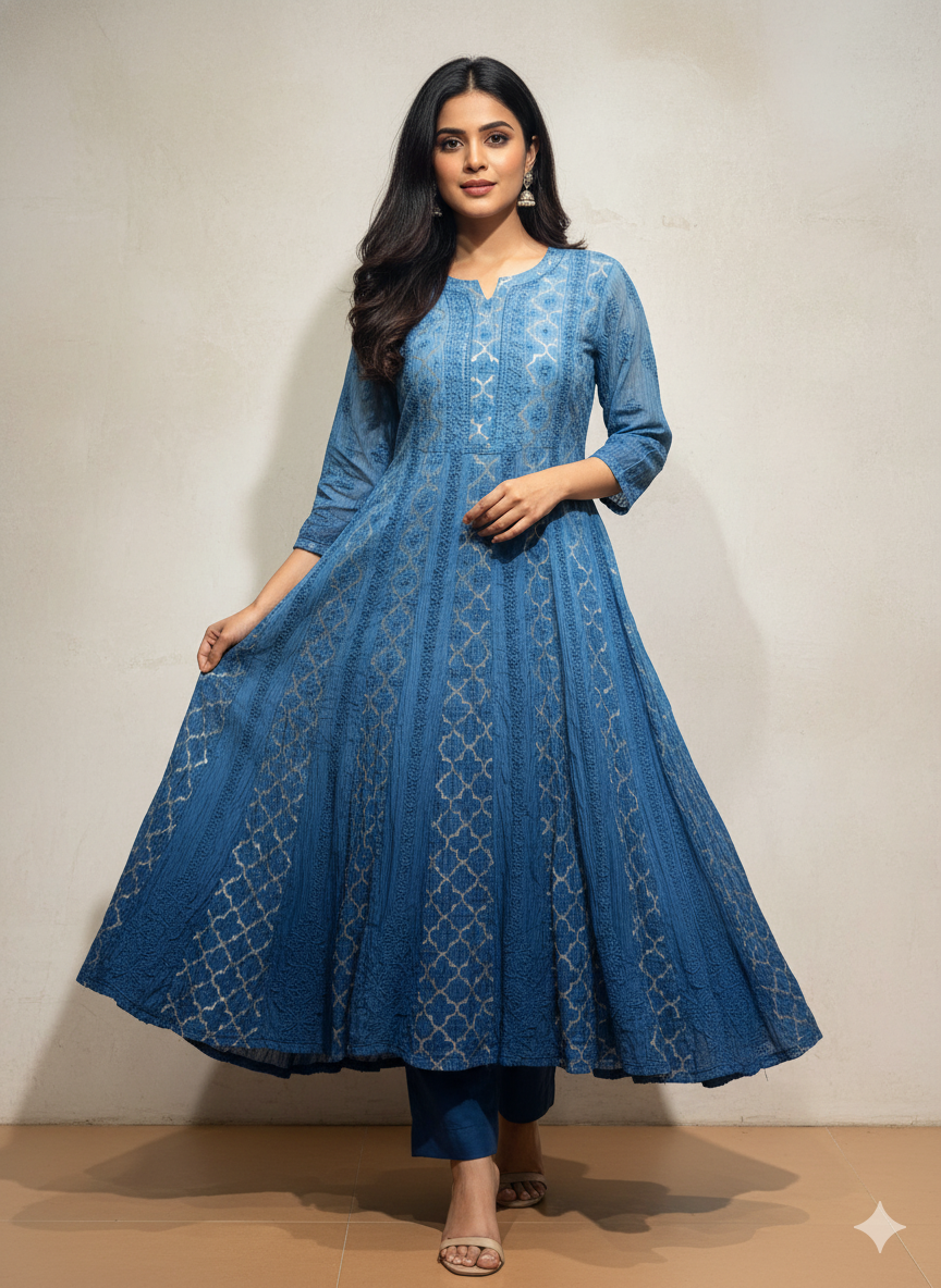 Khwaab Brocade A-line kurti