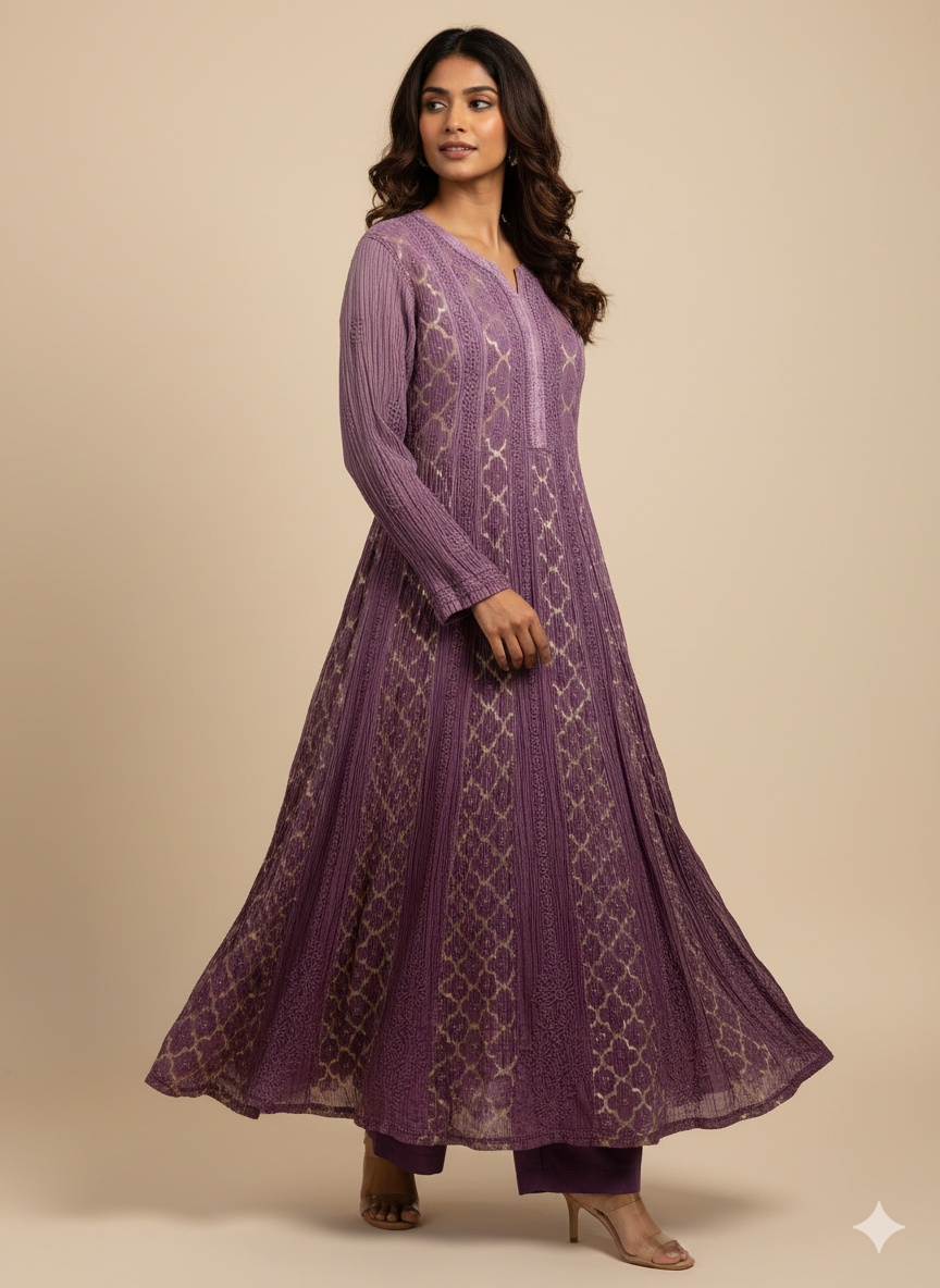 Khwaab Brocade A-line kurti