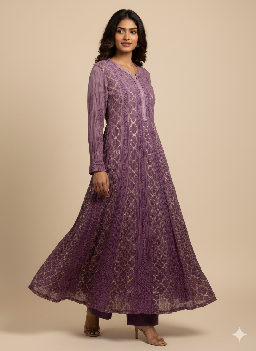 Khwaab Brocade A-line kurti