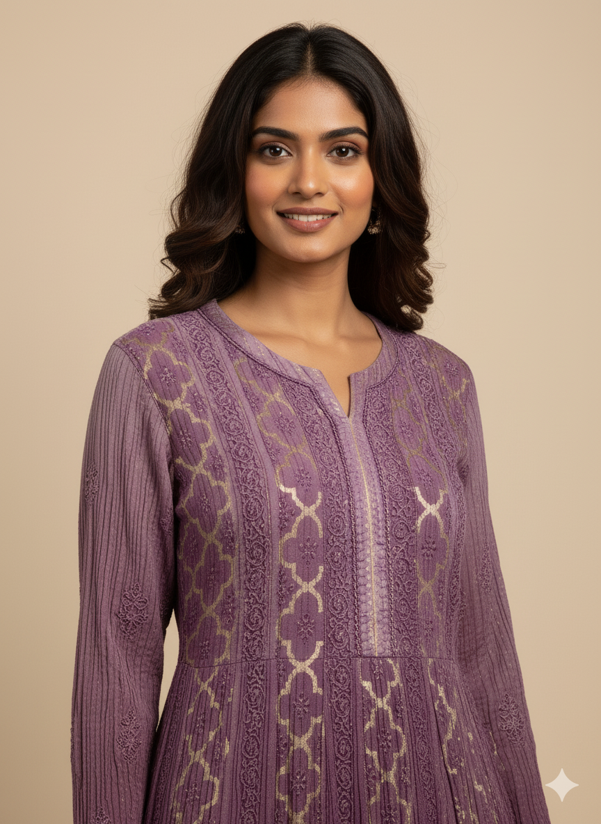 Khwaab Brocade A-line kurti