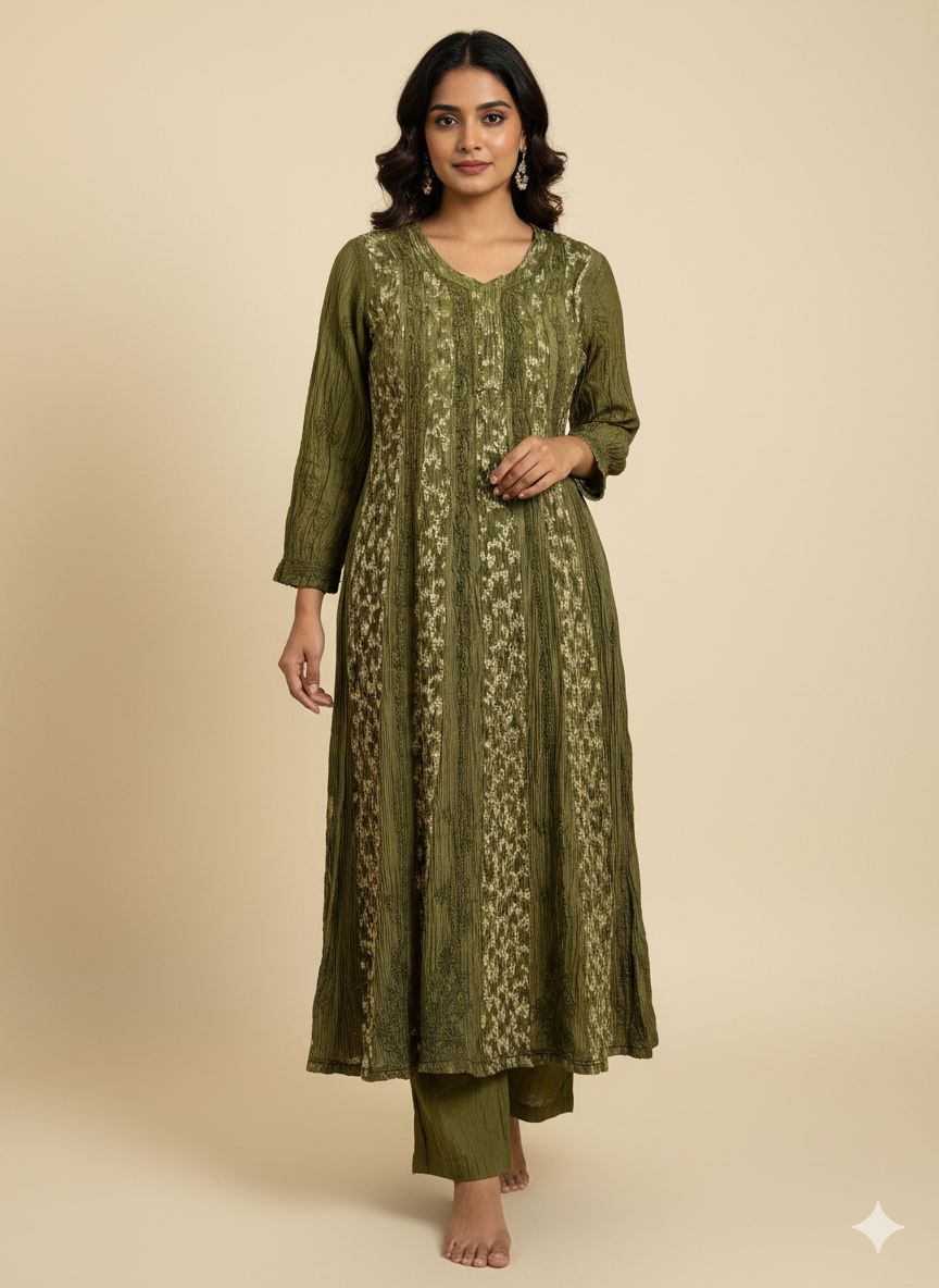 Khwaab Brocade A-line kurti