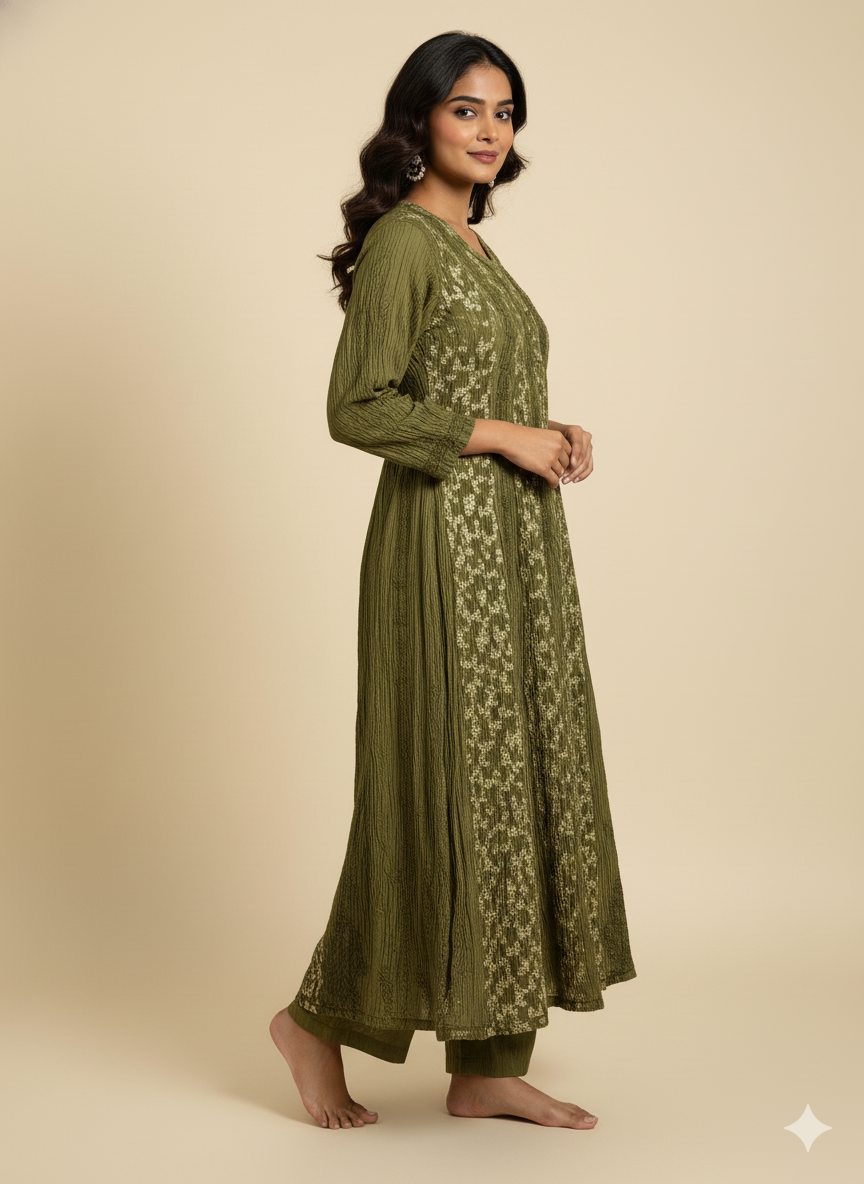 Khwaab Brocade A-line kurti