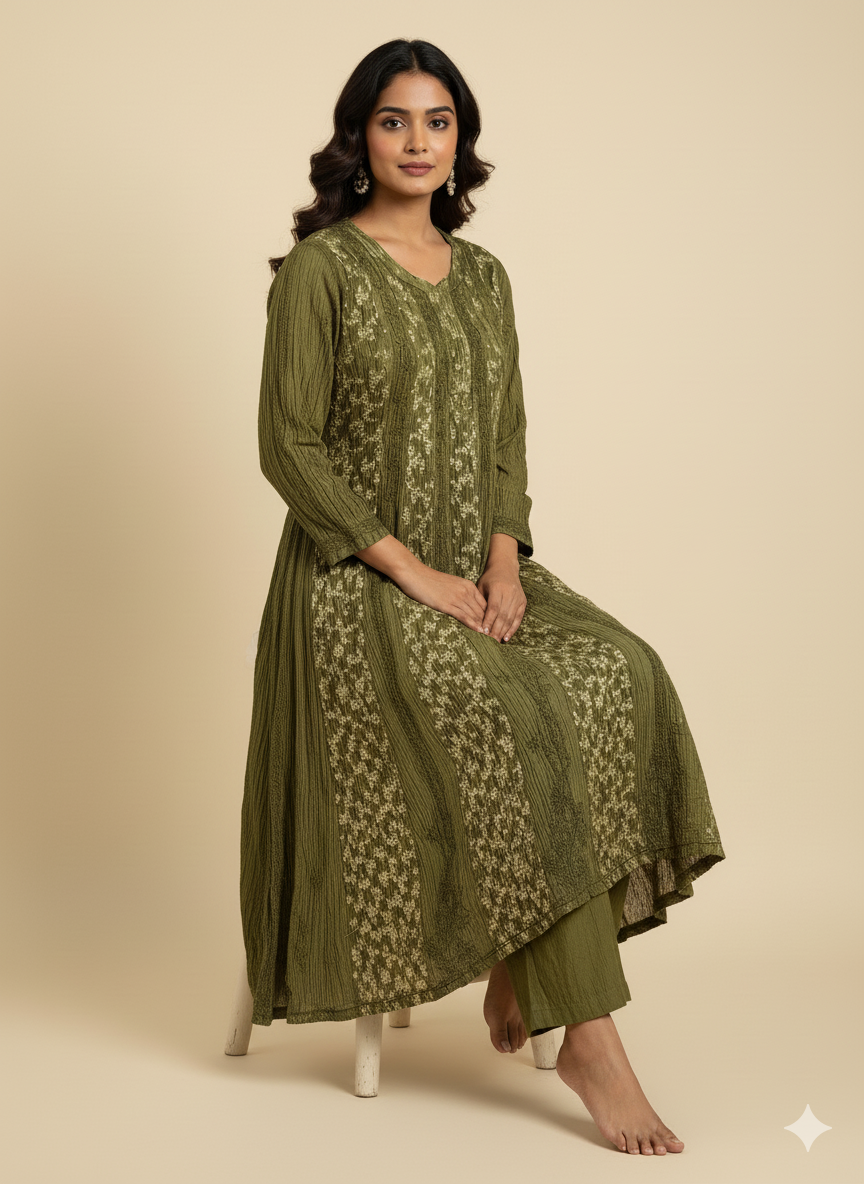 Khwaab Brocade A-line kurti