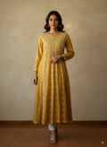 Mul Chanderi kurta