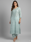 Pia Chanderi Co-ord set with Mukaish work