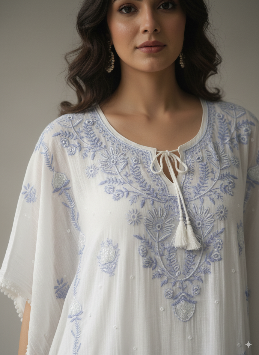 Kaftaan with Cutdana and Moti work